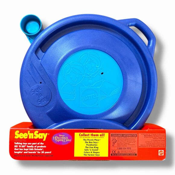 NEW See 'n Say Mattel Vintage 1995 Disney Hunchback Of Notre Dame Toy NOS Disney - Picture 2 of 7